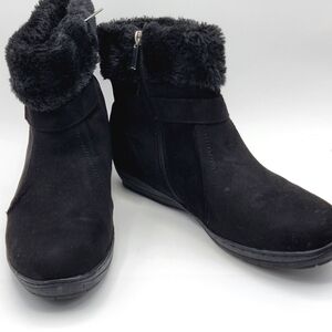 Cloudwalkers by‎ Avenue Size 11W Black Boots with Rounded Toe. #1328